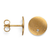Sterling sølv Ørestikker, matfg, br 0,02ct W-SI*