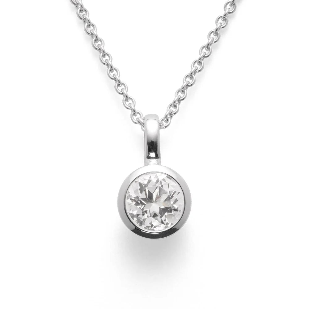 Sterling sølv Vedhæng blank, hvid topas 1.46ct Normal pris995,00 kr