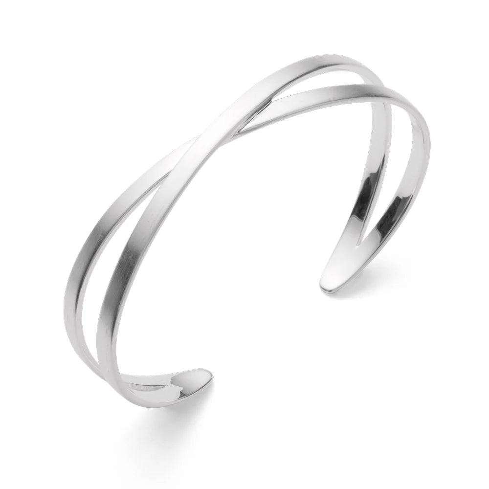 Sterling sølv mat armring