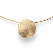 18 karat guld Vedhænger mat/blank, br. 0,01ct W-SI