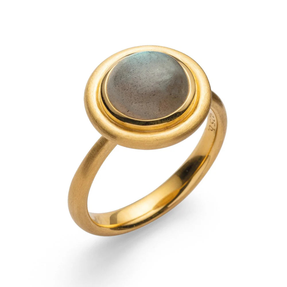 Sterling sølv Ring, fg mat/blank, lab 2.63ct