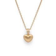 18 karat guld Vedhæng mat br 0,014ct W-SI