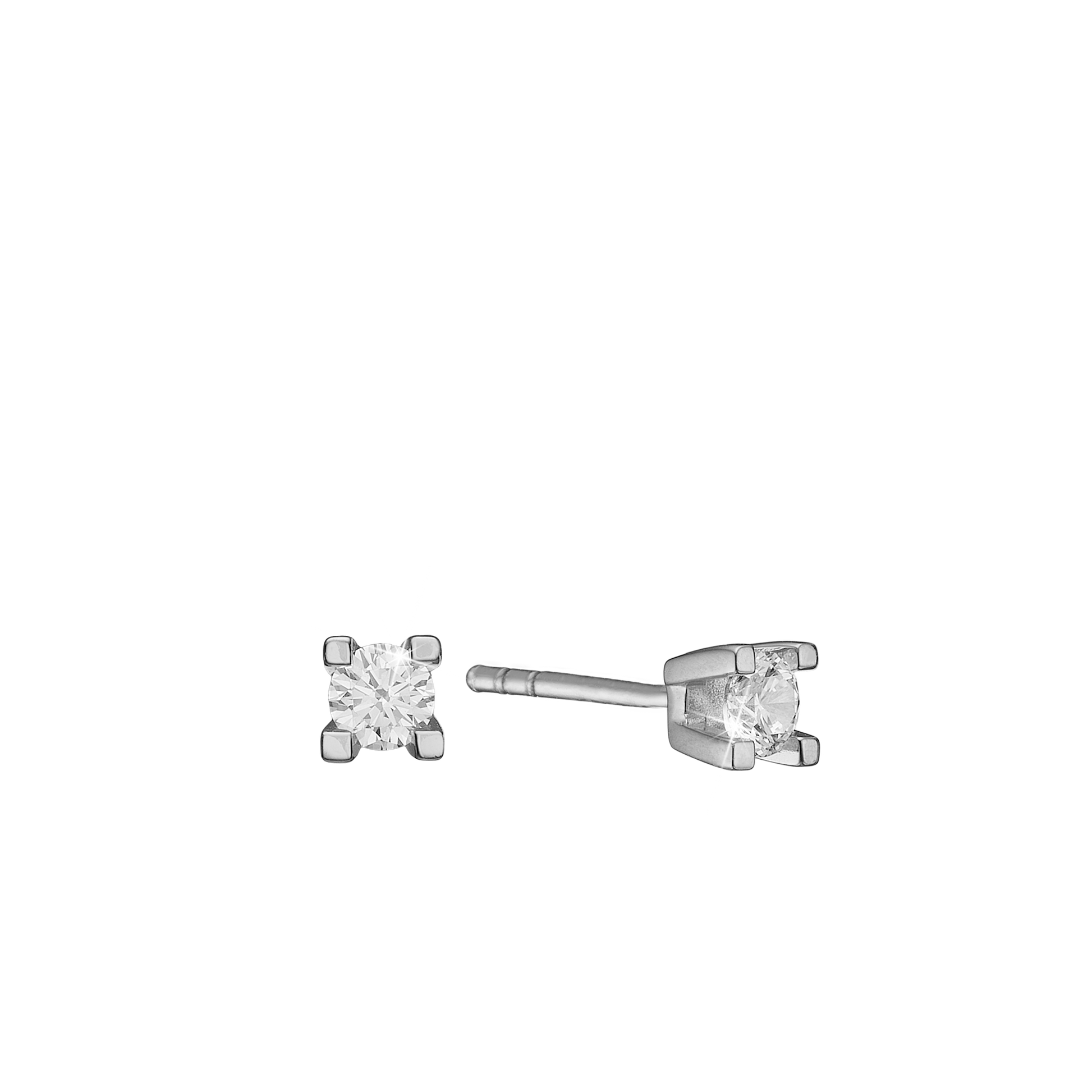 ETERNITY 14KT HV. ØRESTIK 2X0,05CT WSI 4