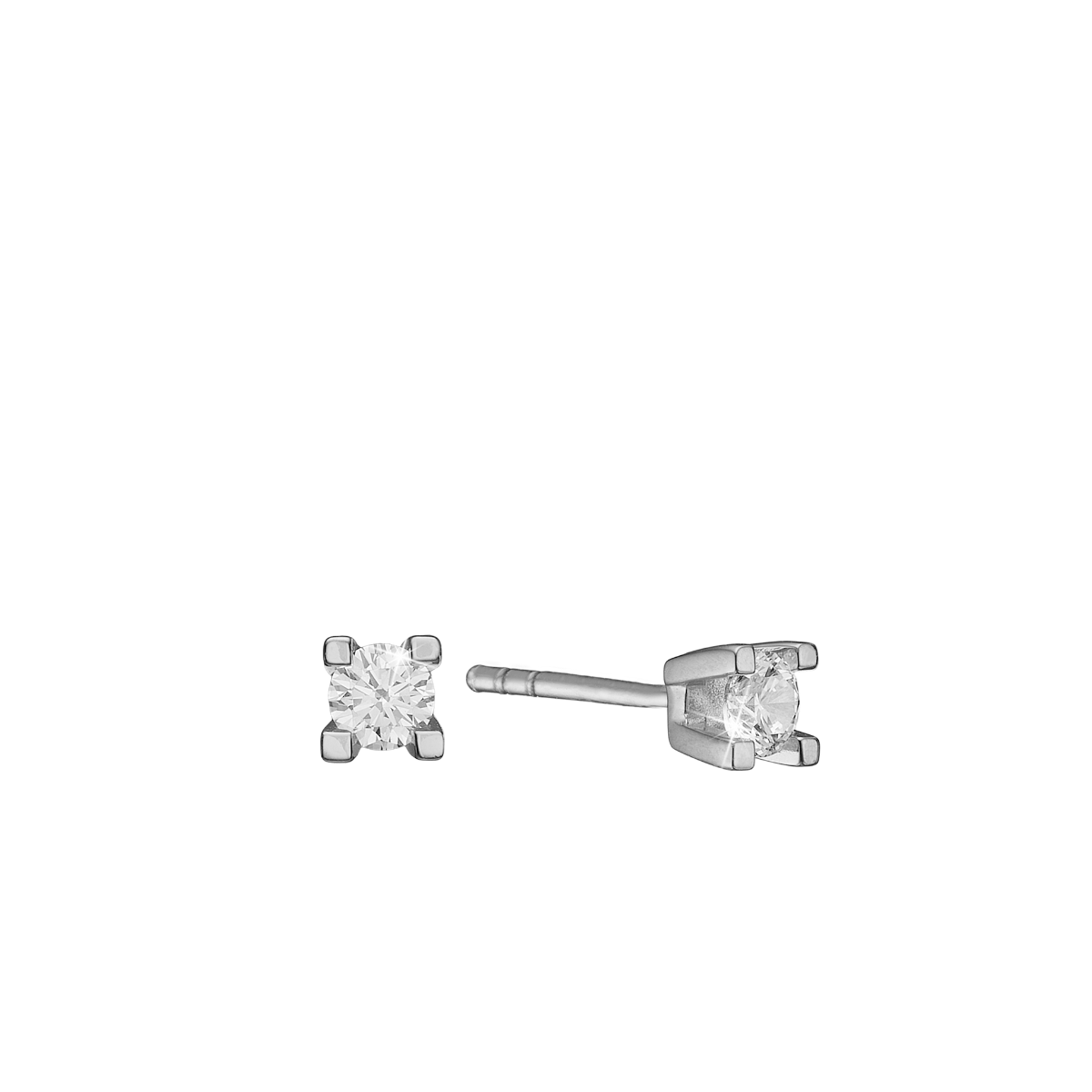 ETERNITY 14KT HV. ØRESTIK 2X0,05CT WSI 4