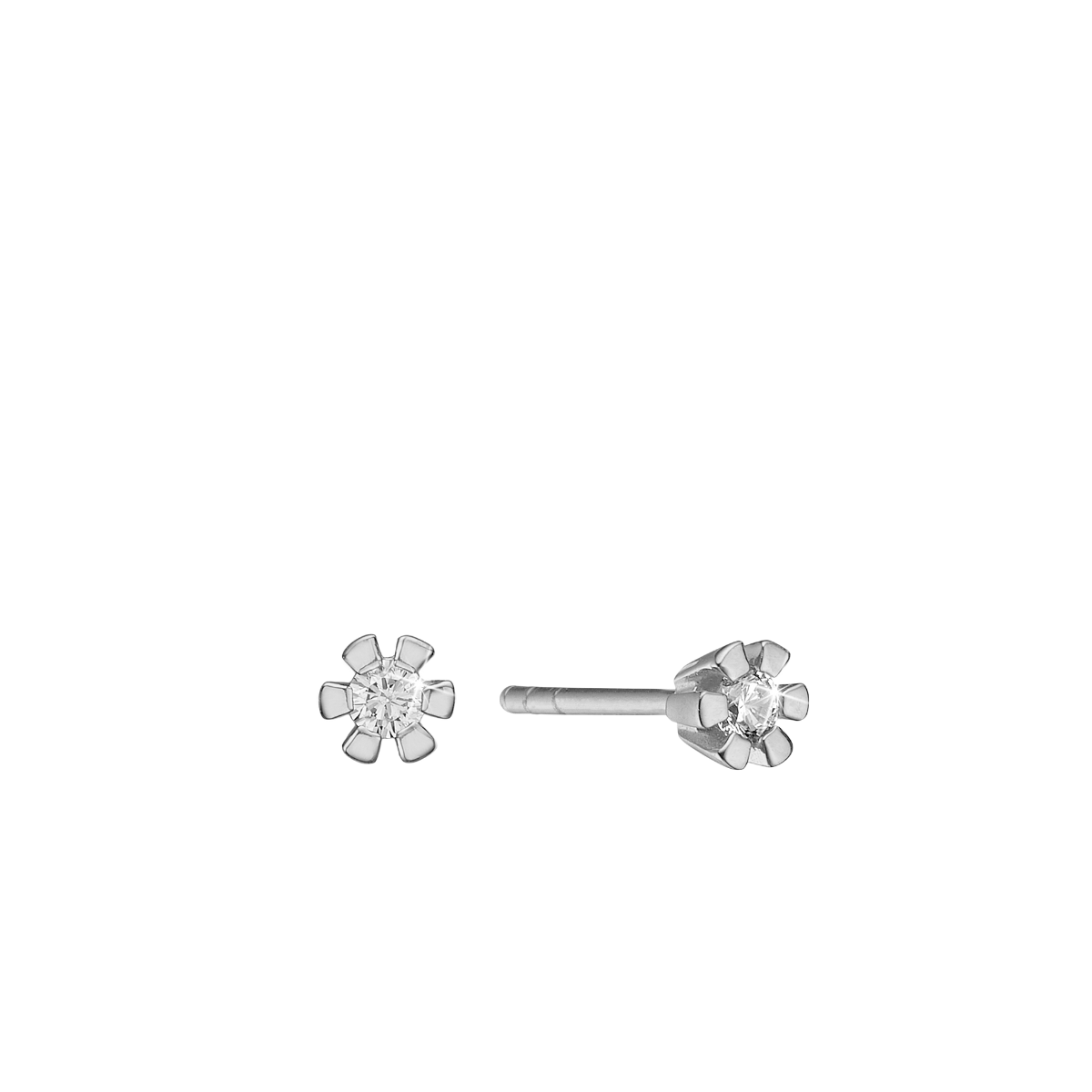 ETERNITY 14KT HV. ØRESTIK 2X0,05CT WSI
