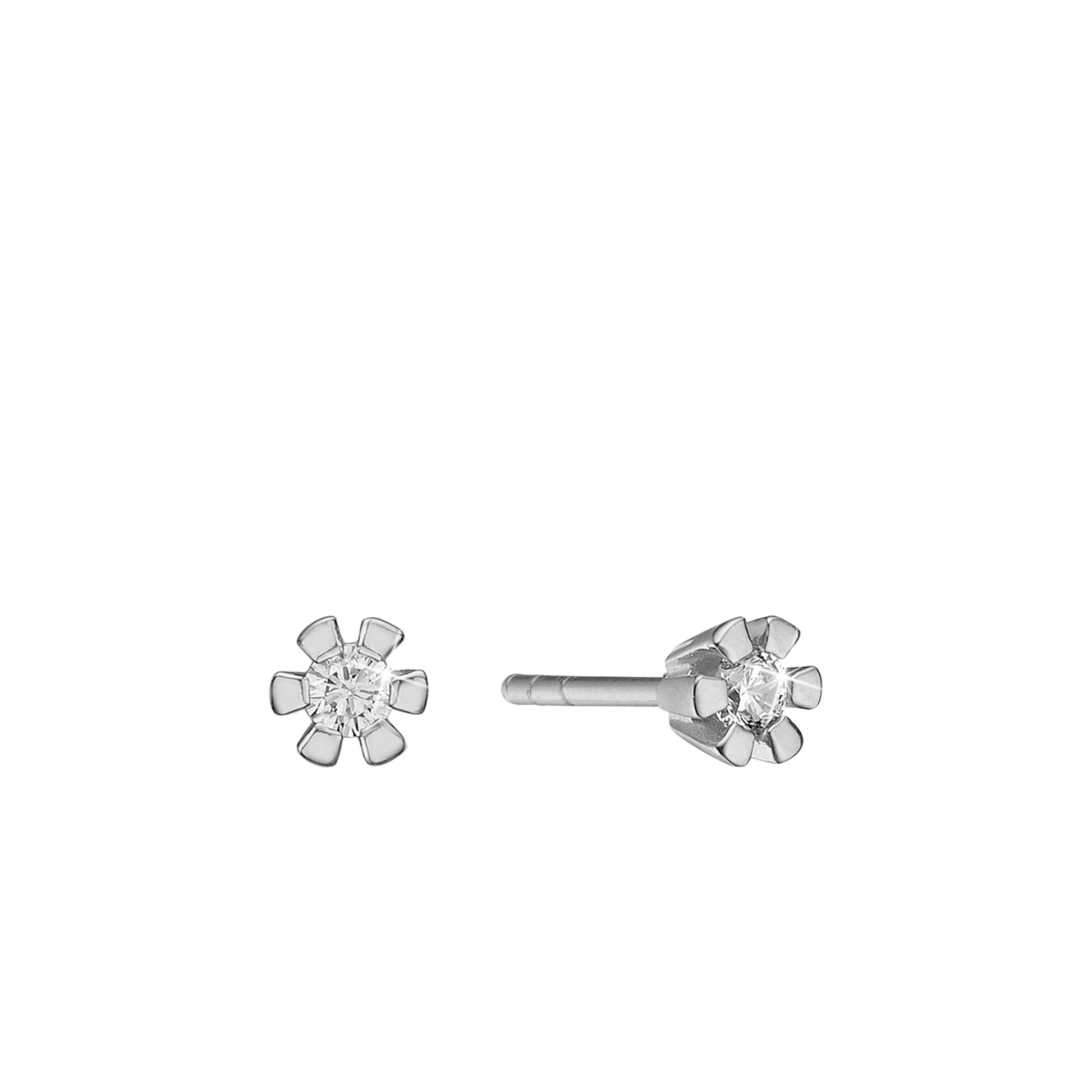 ETERNITY 14KT HV. ØRESTIK 2X0,25CT WSI