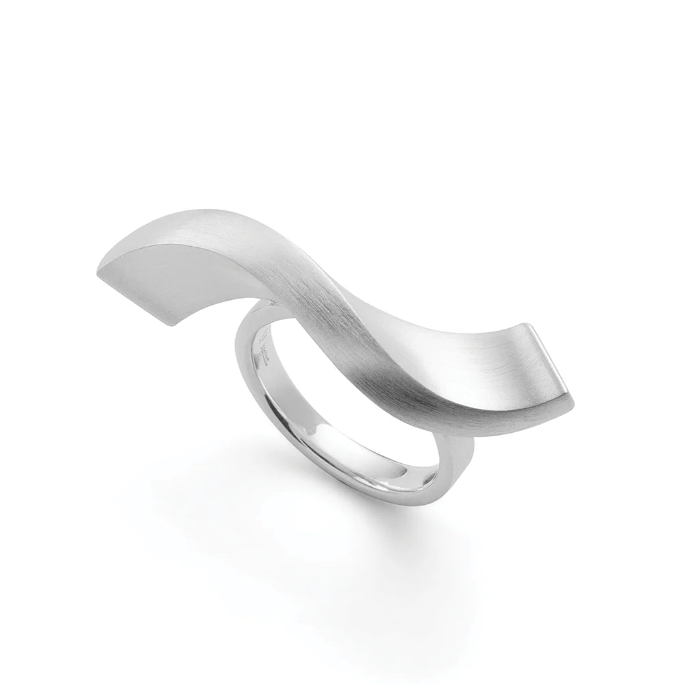 Sterling sølv ring, mat