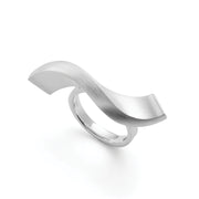 Sterling sølv ring, mat