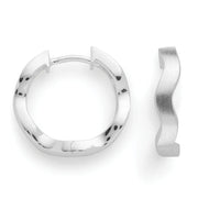 Sterling sølv creol, mat/blank