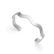 Sterling sølv armring, mat/blank