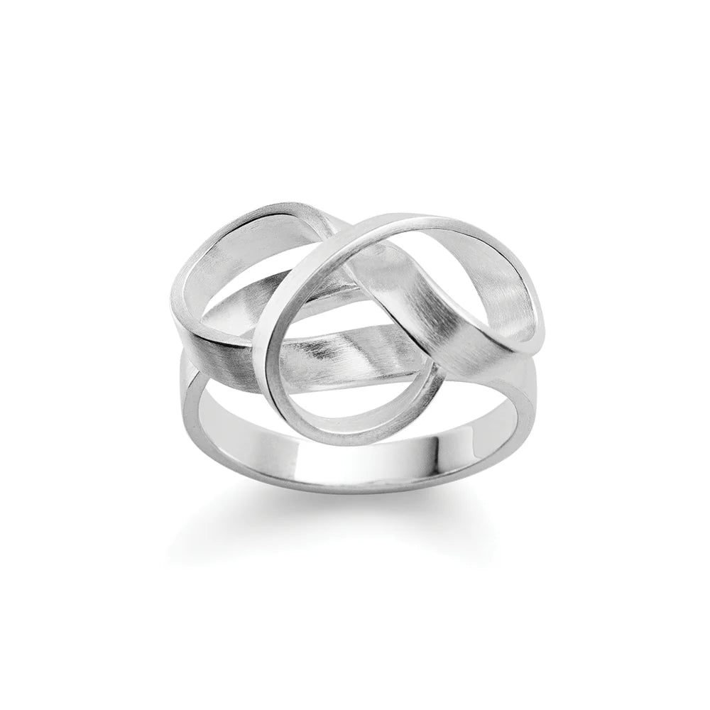 Sterling sølv ring, mat