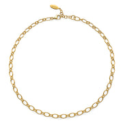 Sterling sølv collier, fg., poliert, 45+3cm