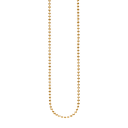 Sølv forg.collier kugle facet 1,8mm 80cm
