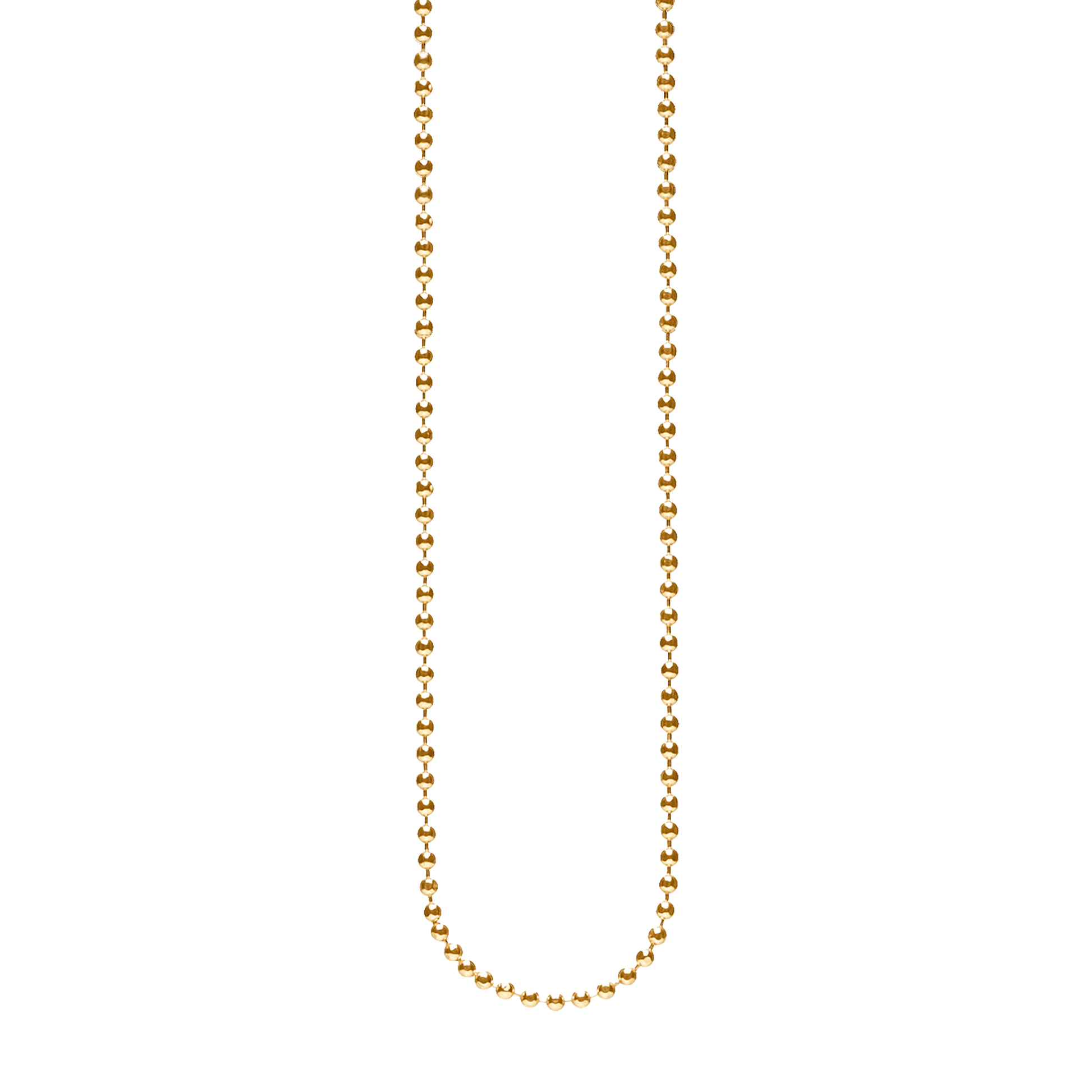 Sølv forg.collier kugle facet 1,8mm 80cm