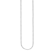 Sølv rh collier kugle facet 1,8mm 80cm