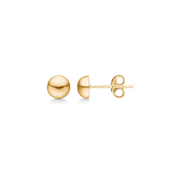 8 kt. guld ørestikker 6 mm halvkugle.