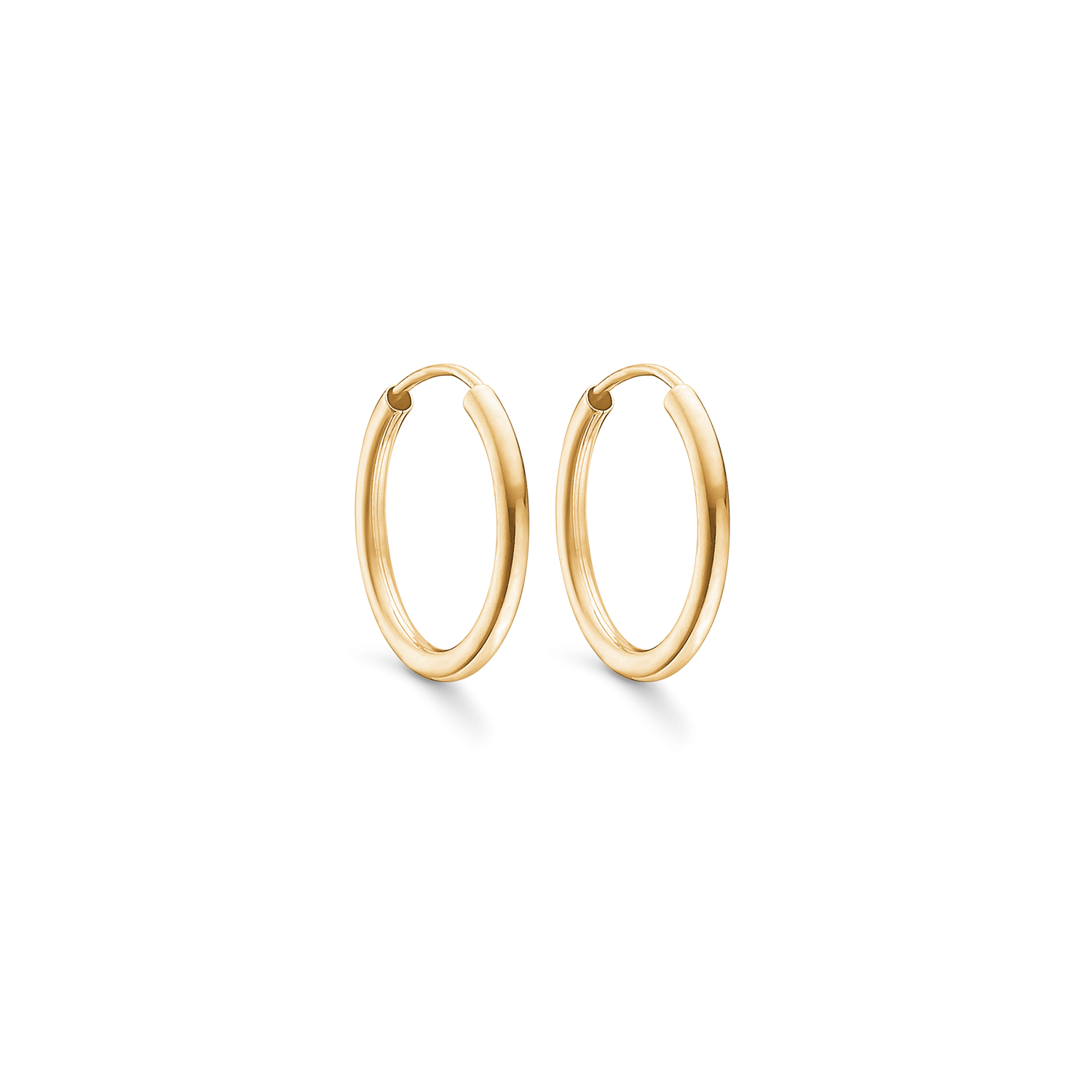 8 kt. guld creol. Mål 2 x 20 mm.