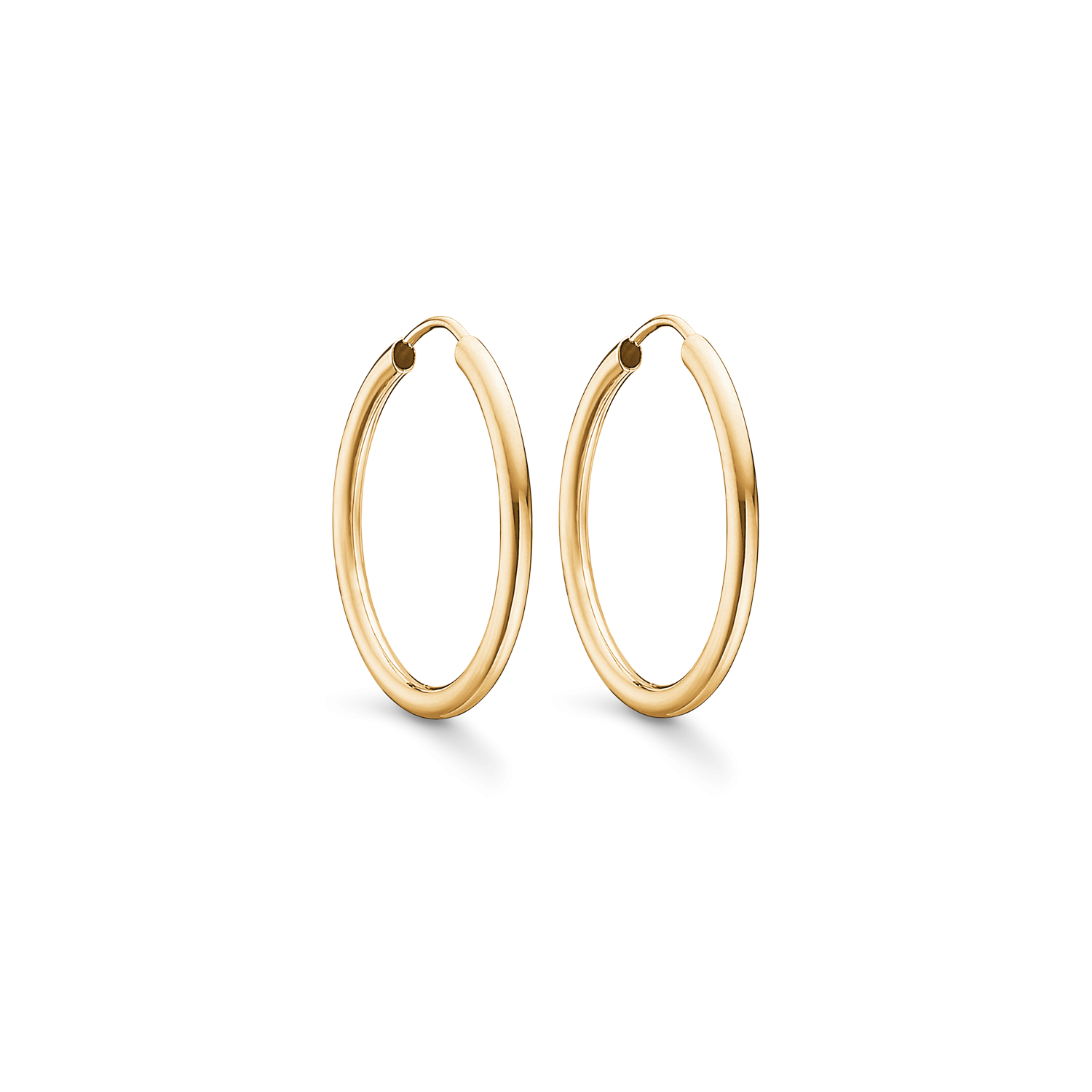 8 kt. guld creol. Mål 2 x 25 mm.