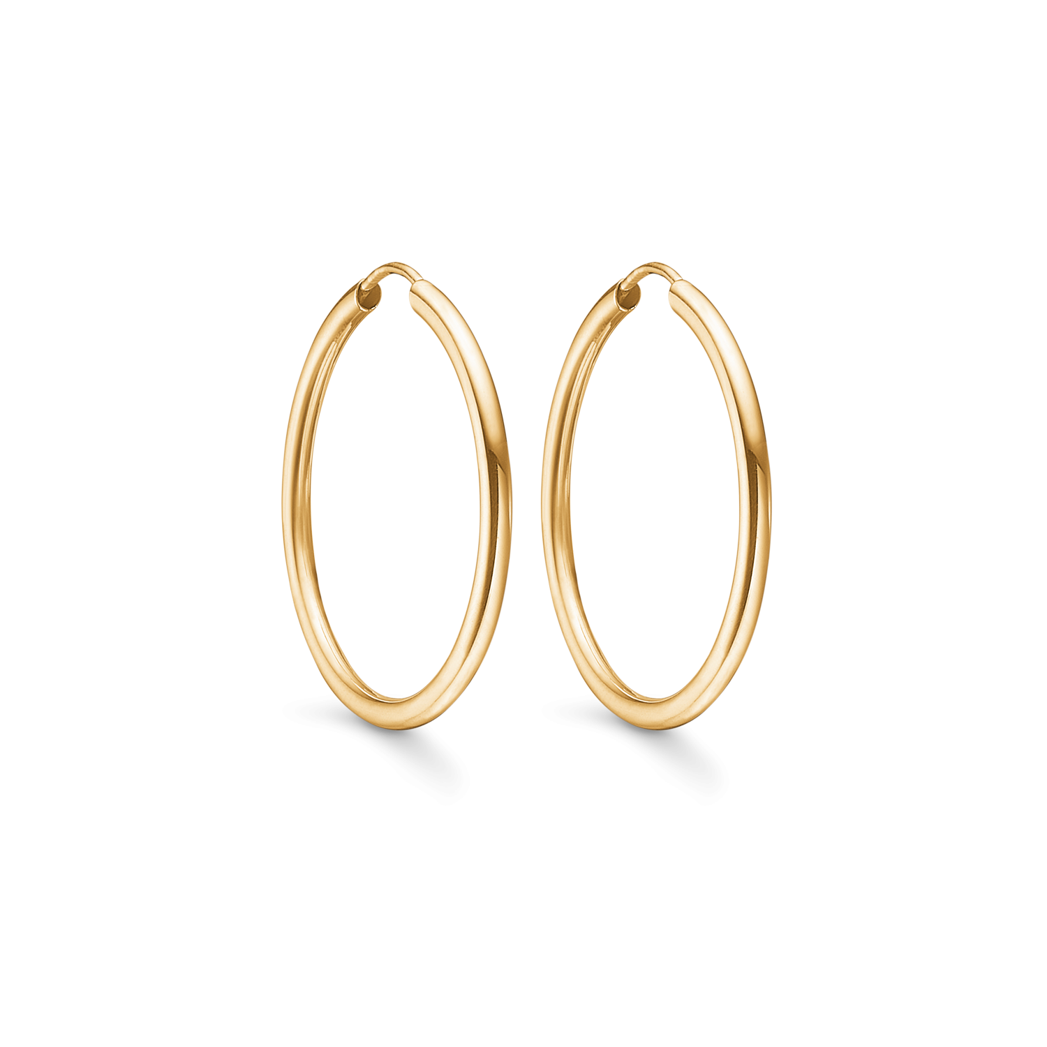 8 kt. guld creol. Mål 2 x 30 mm.