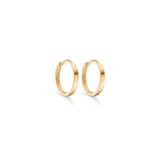 8 kt. guld knæk creol kantet. Mål 2,2 x 15 mm.