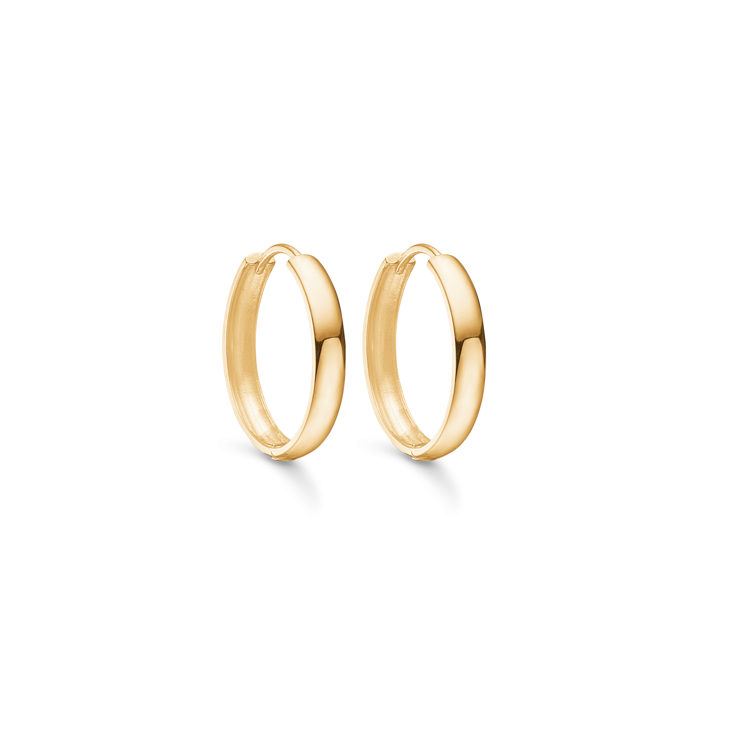 8 kt. guld knækcreol hvælvet. Mål 3,3 x 20 mm.
