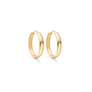 8 kt. guld knækcreol hvælvet. Mål 3,3 x 20 mm.