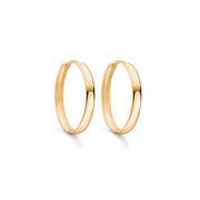 8 kt. guld knækcreol hvælvet. Mål 3,3 x 25 mm.