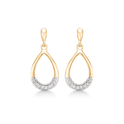 Øresmykker i 8 karat guld med zirconia 63205038