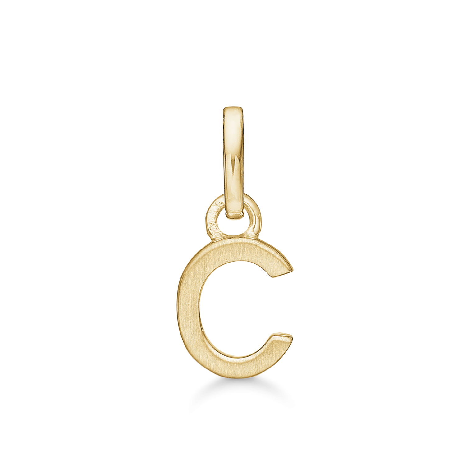 8 kt. guld vedhæng bogstav C. Mål: 8 x 6 x 3.3 mm.