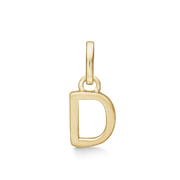 8 kt. guld vedhæng bogstav D. Mål: 7.6 x 5.9 x 3.3 mm.