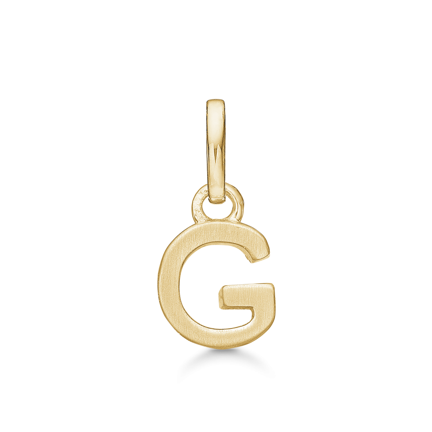 8 kt. guld vedhæng bogstav G. Mål: 7 x 6.4 x 3.3 mm.