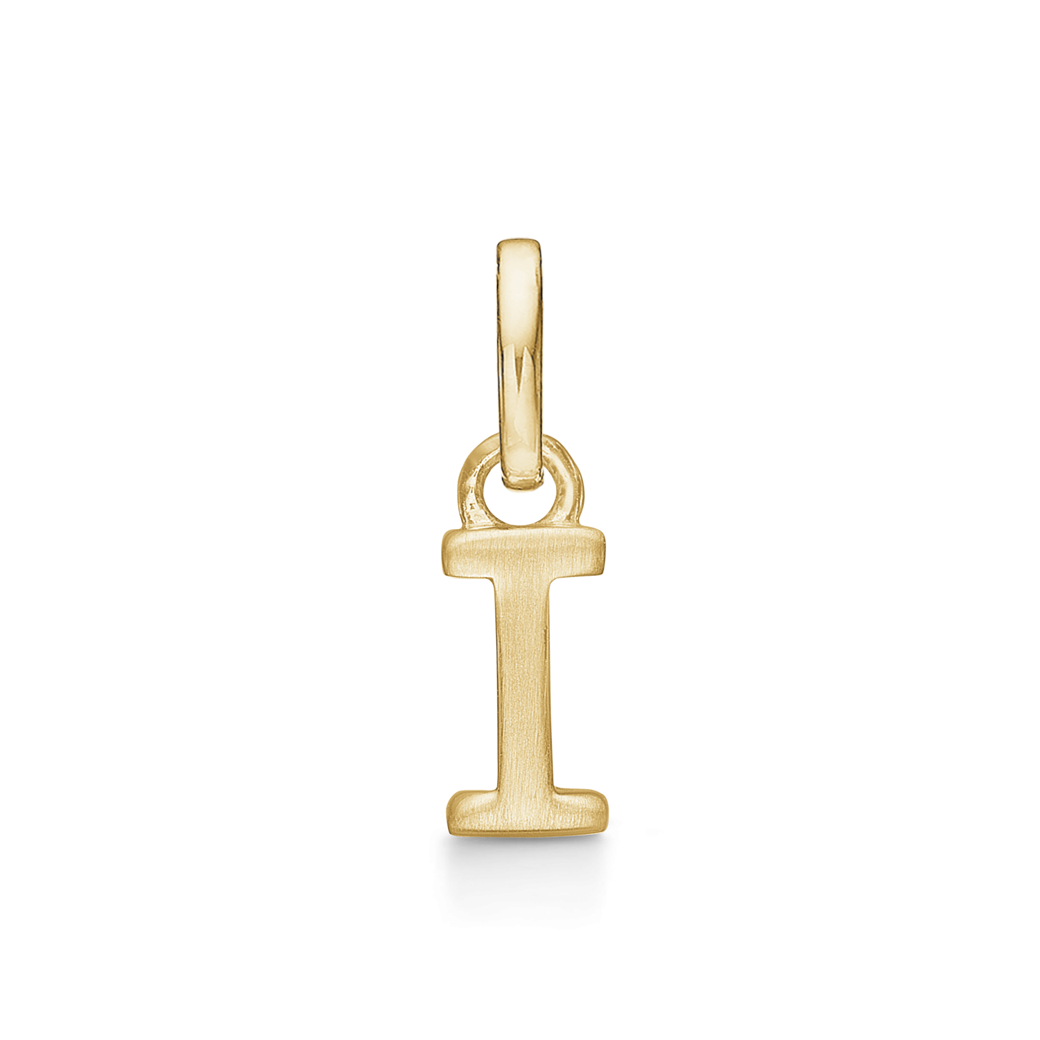 8 kt. guld vedhæng bogstav I. Mål: 7.6 x 3.8 x 3.3 mm.