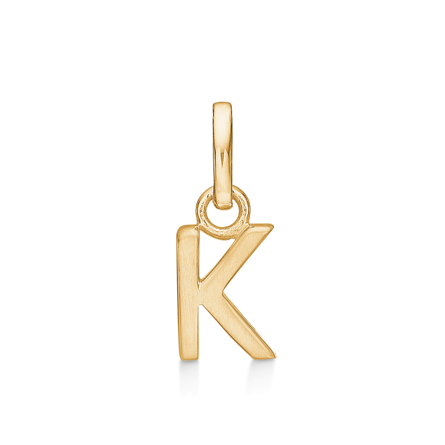 8 kt. guld vedhæng bogstav K. Mål: 7 x 5 x 3.3 mm.
