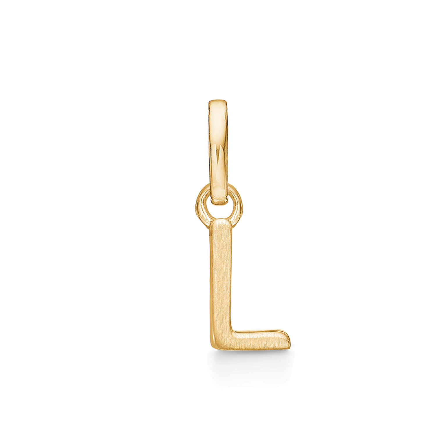 8 kt. guld vedhæng bogstav L. Mål: 7 x 5 x 3.3 mm.