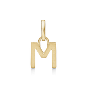 8 kt. guld vedhæng bogstav M. Mål: 7 x 6.7 x 3.3 mm.