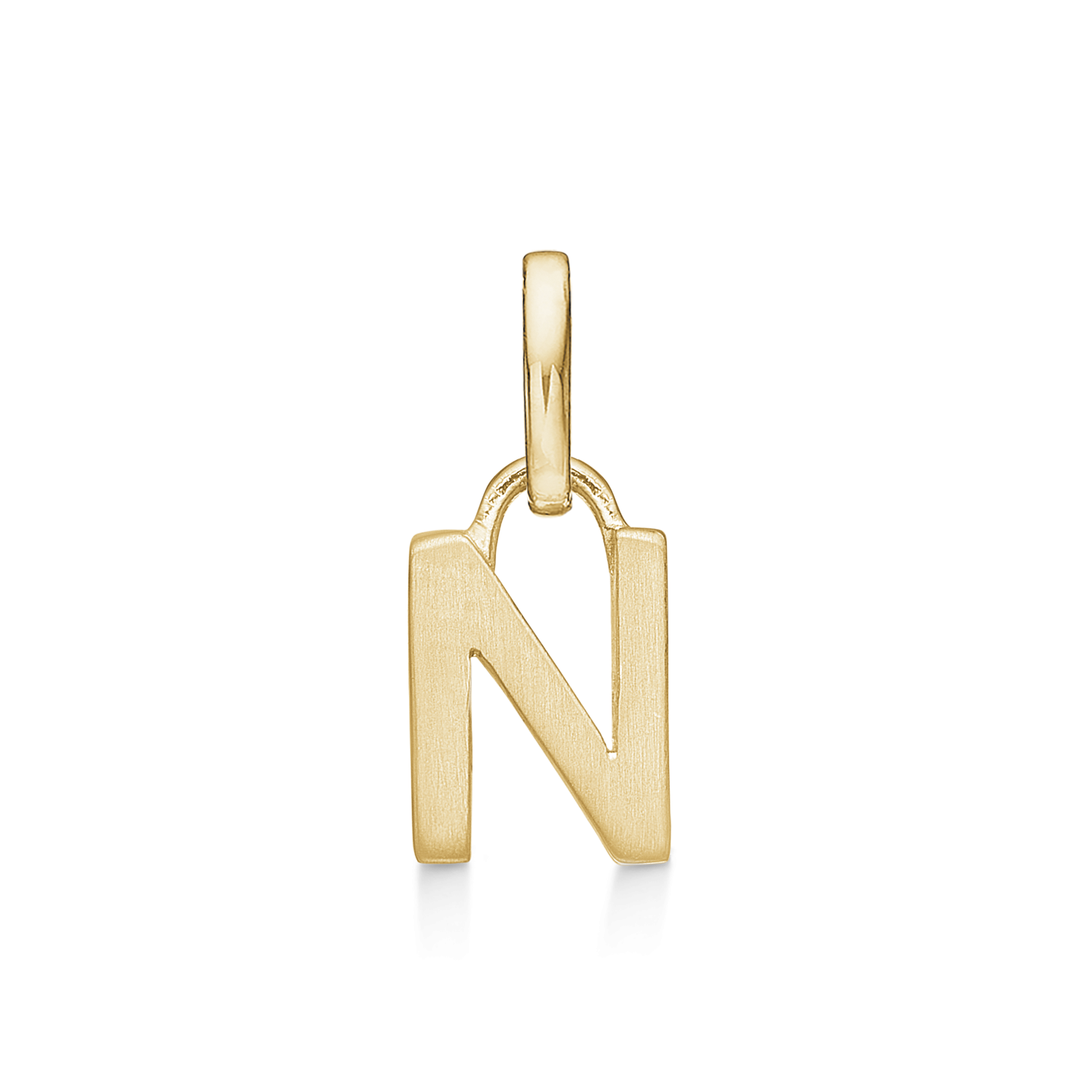 8 kt. guld vedhæng bogstav N. Mål: 7 x 5.5 x 3.3 mm.