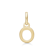 8 kt. guld vedhæng bogstav O. Mål: 7 x 6.6 x 3.3 mm.