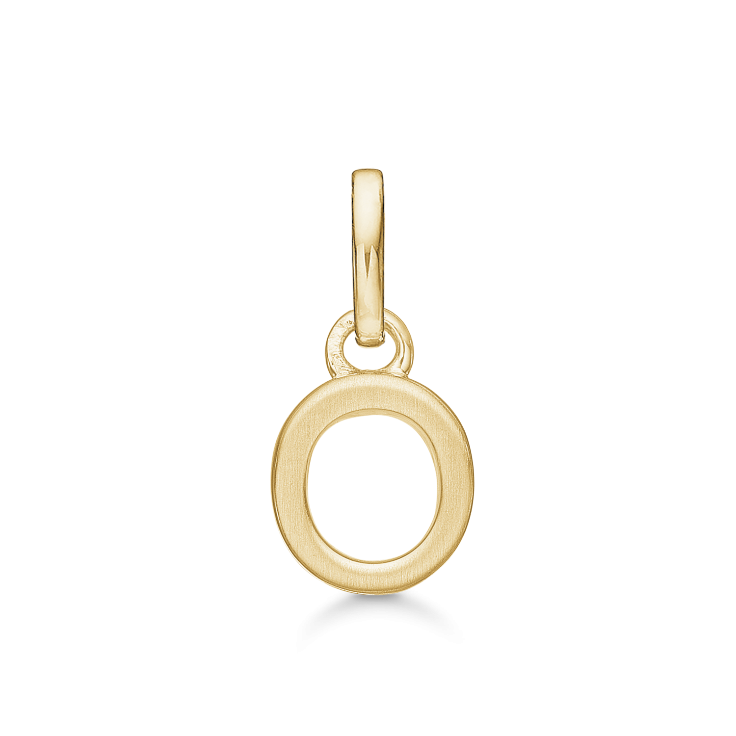 8 kt. guld vedhæng bogstav O. Mål: 7 x 6.6 x 3.3 mm.