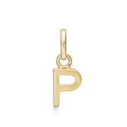 8 kt. guld vedhæng bogstav P. Mål: 7 x 5.2 x 3.3 mm.