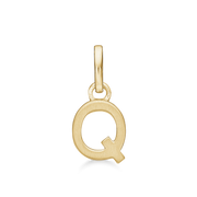 8 kt. guld vedhæng bogstav Q. Mål: 7 x 6.2 x 3.3 mm.