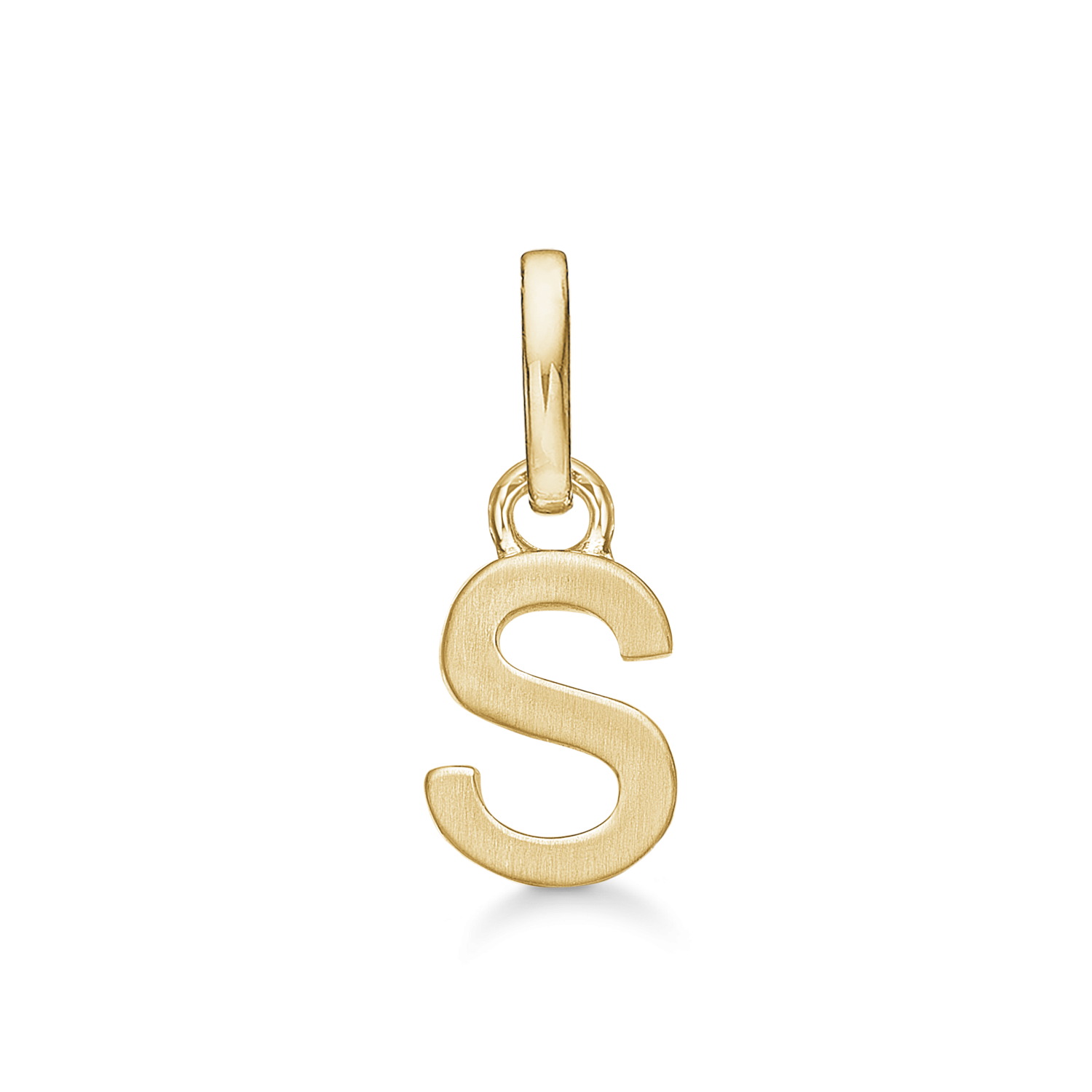 8 kt. guld vedhæng bogstav S. Mål: 7 x 5.3 x 3.3 mm.