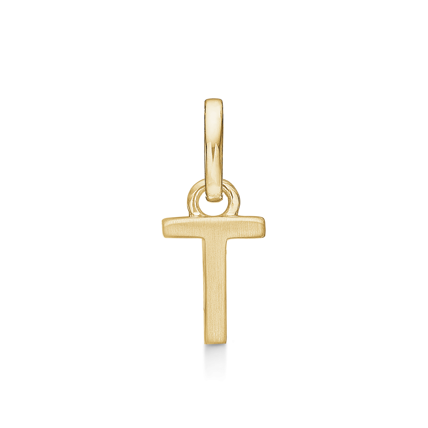 8 kt. guld vedhæng bogstav T. Mål: 7 x 5.5 x 3.3 mm.