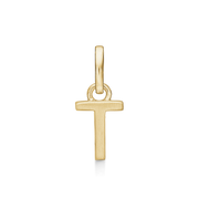 8 kt. guld vedhæng bogstav T. Mål: 7 x 5.5 x 3.3 mm.