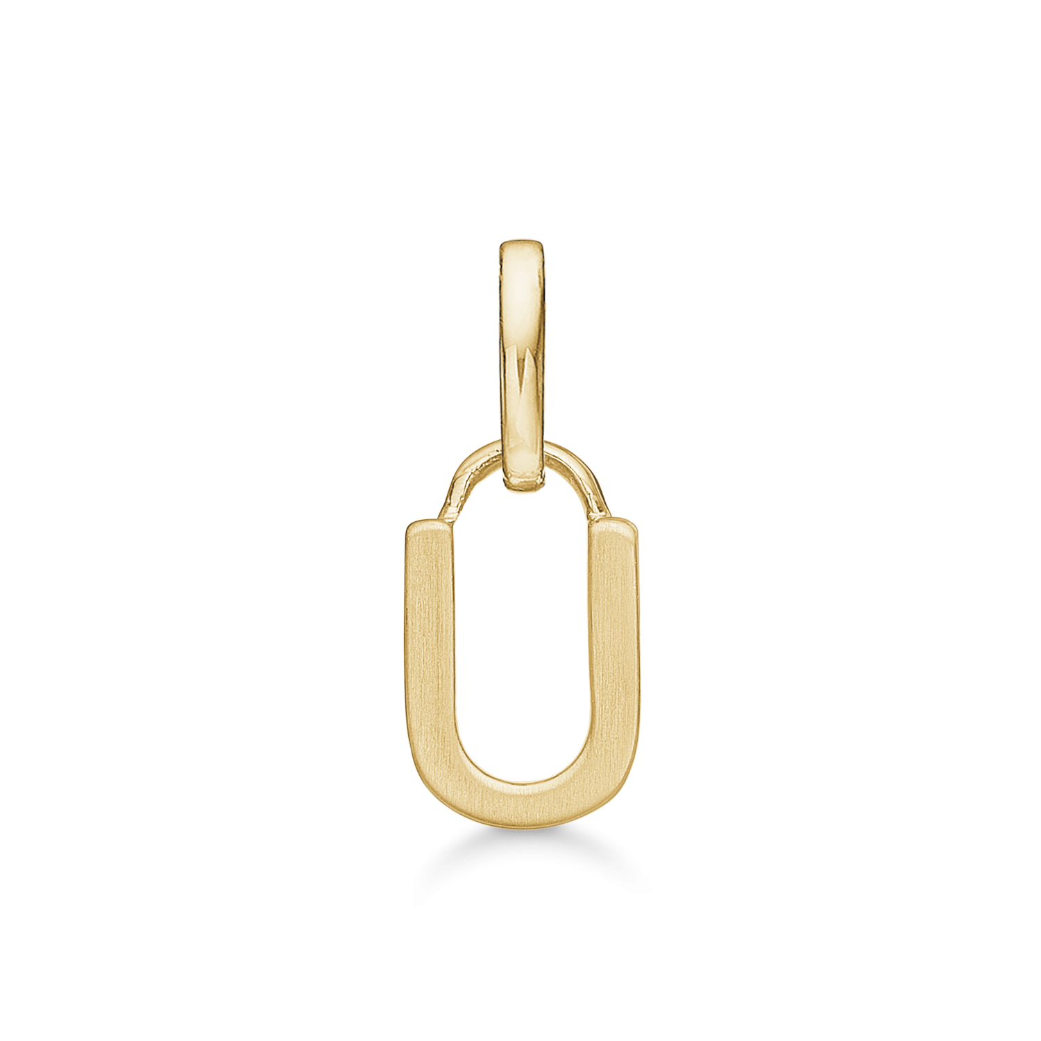 8 kt. guld vedhæng bogstav U. Mål: 7 x 5.3 x 3.3 mm.