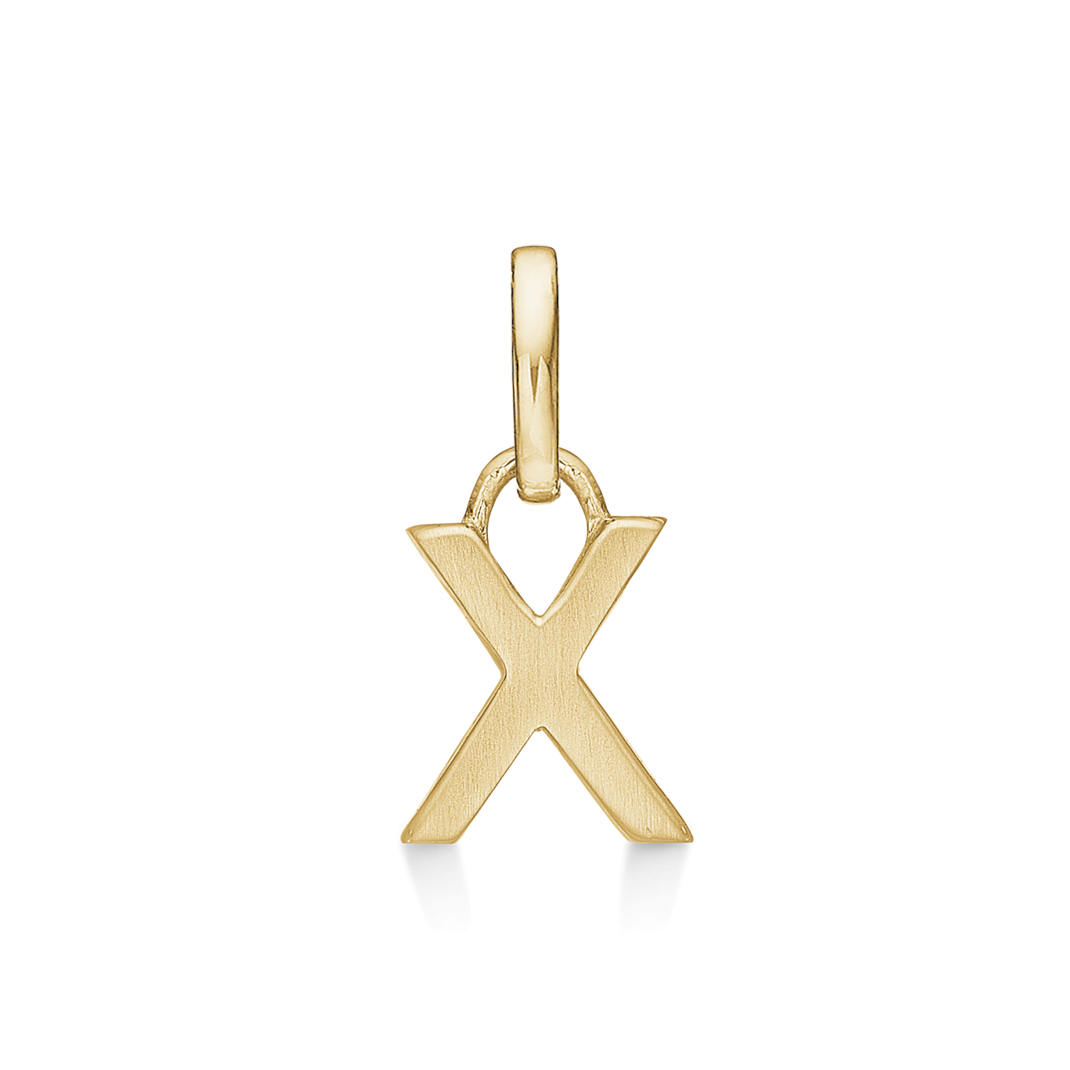 8 kt. guld vedhæng bogstav X. Mål: 7 x 6.3 x 3.3 mm.