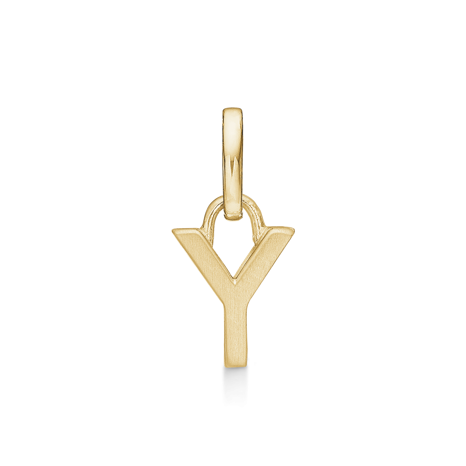 8 kt. guld vedhæng bogstav Y. Mål: 7 x 5.5 x 3.3 mm.