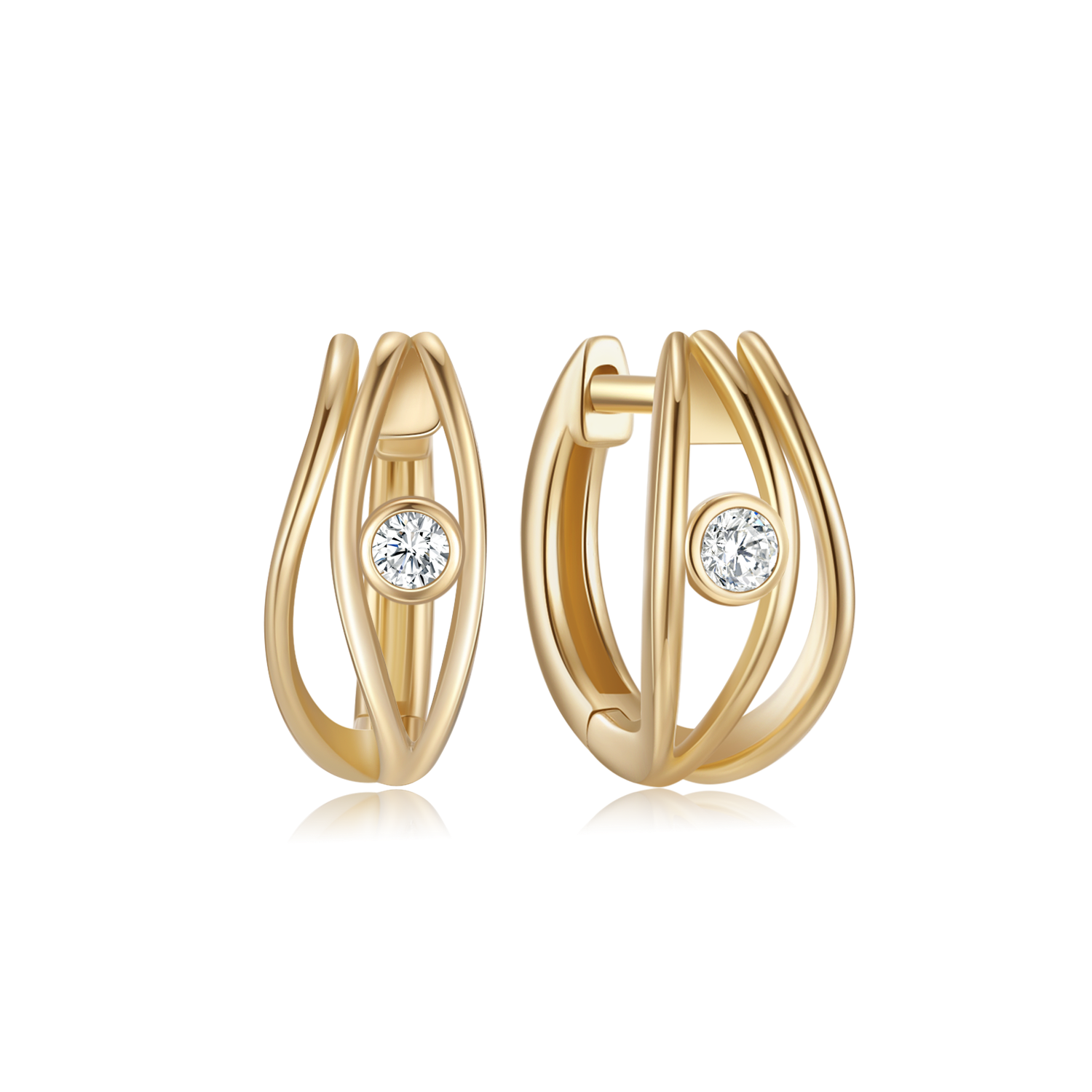 14 kt. Guld creoler 70257038