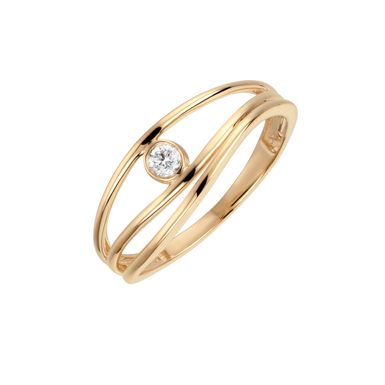 14 kt. Guld ring 72257038