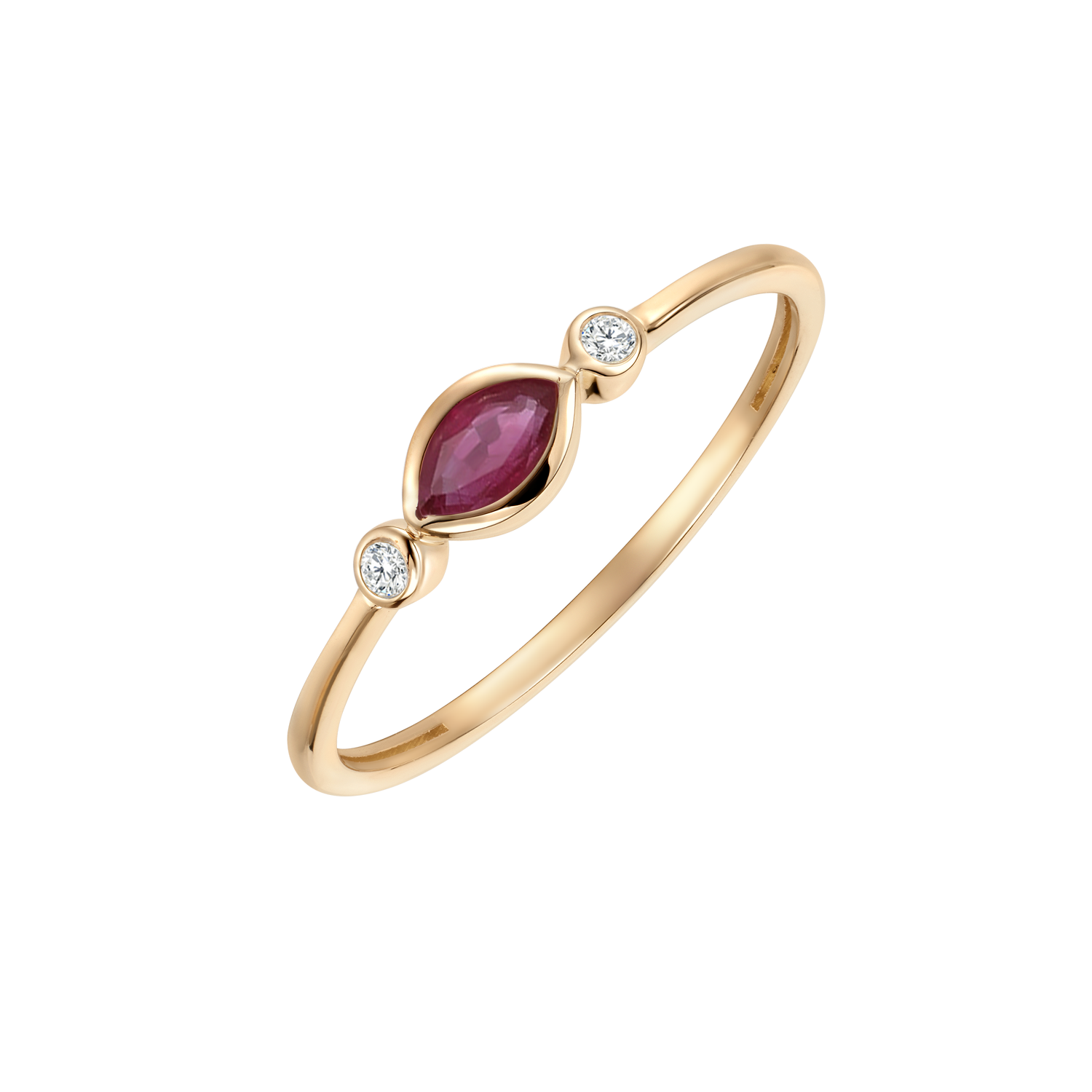 14 kt. Guld ring 72257044