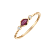 14 kt. Guld ring 72257044